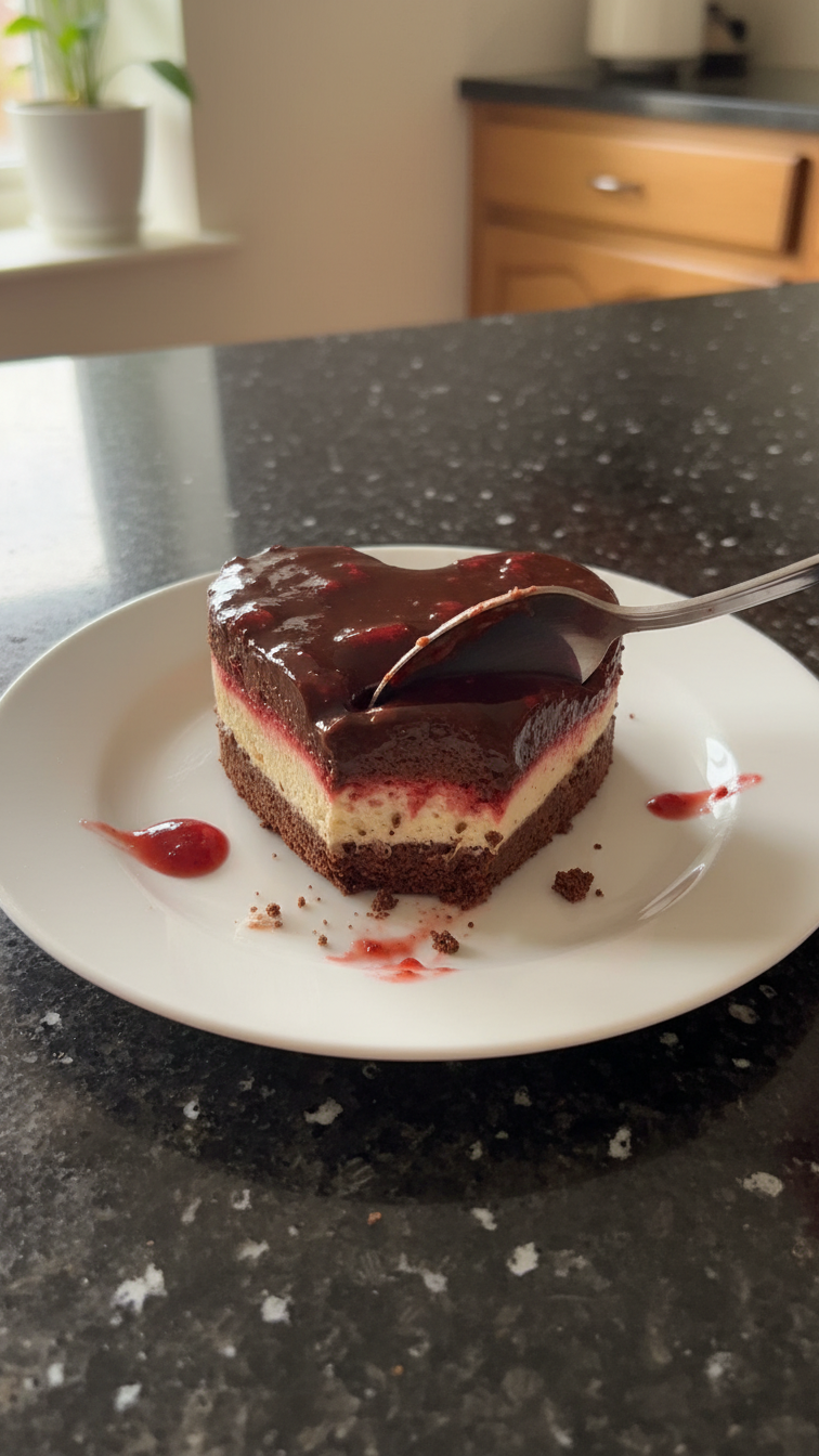 Chocolate Strawberry Heart Mousse