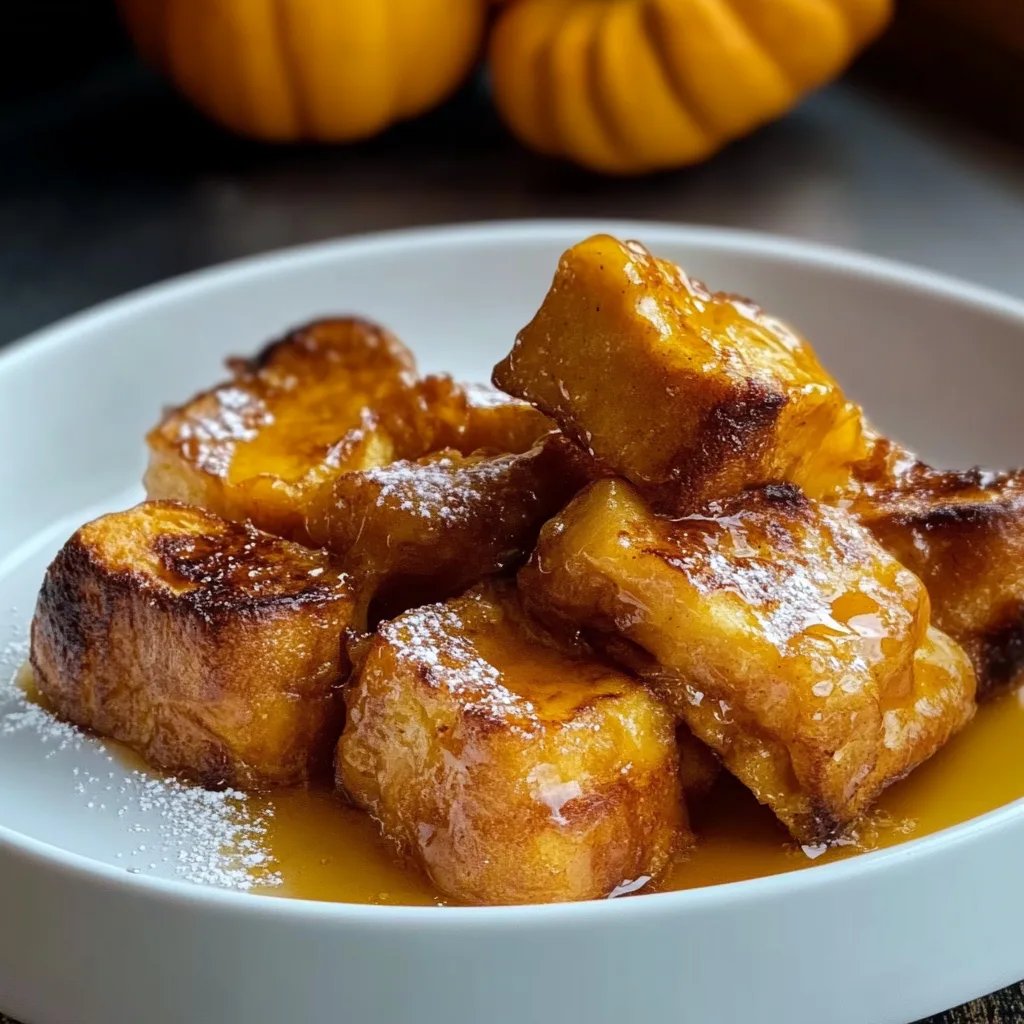 Pumpkin French Toast Bites