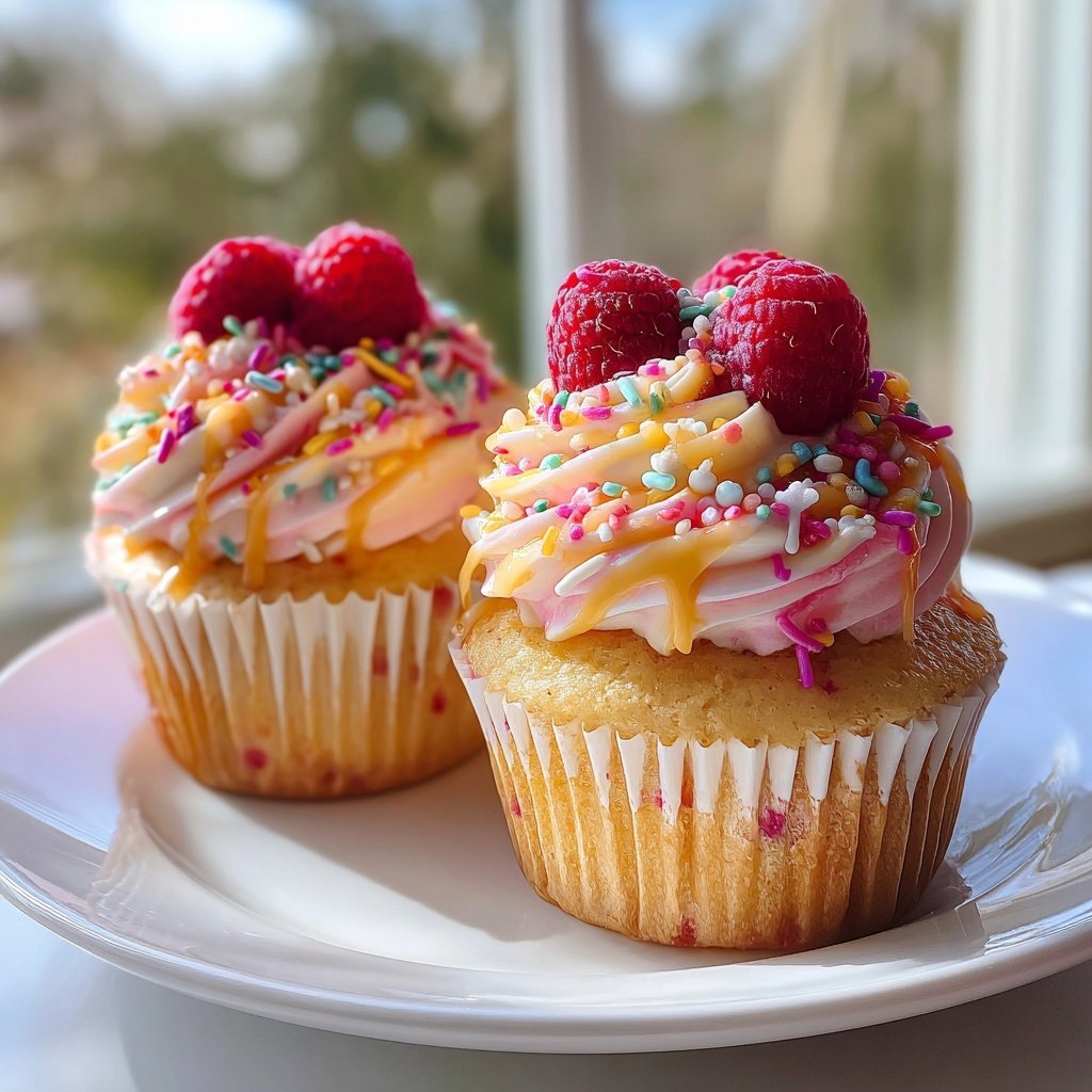 Raspberry Lemonade Cupcake Towers