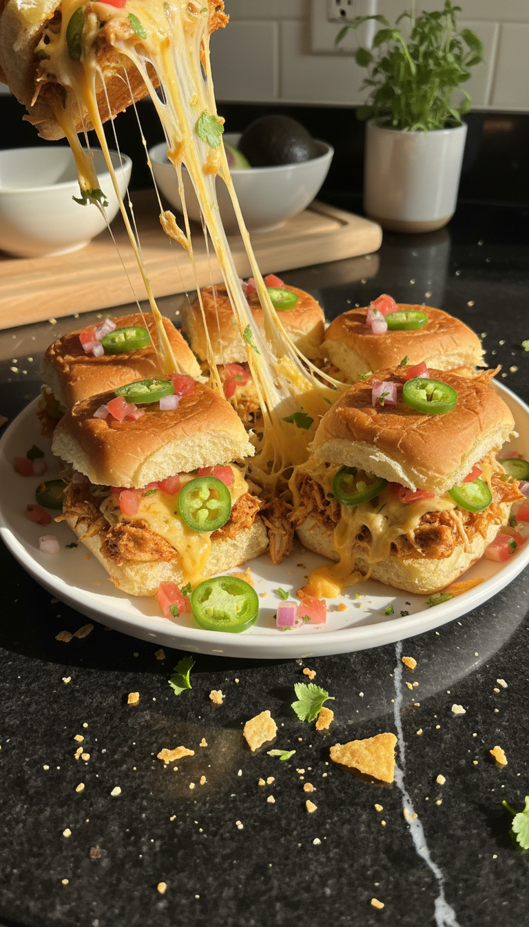 Loaded Nacho Chicken Sliders