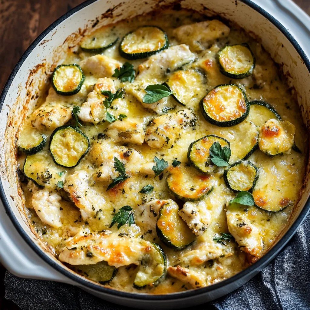 Easy Chicken Zucchini Casserole