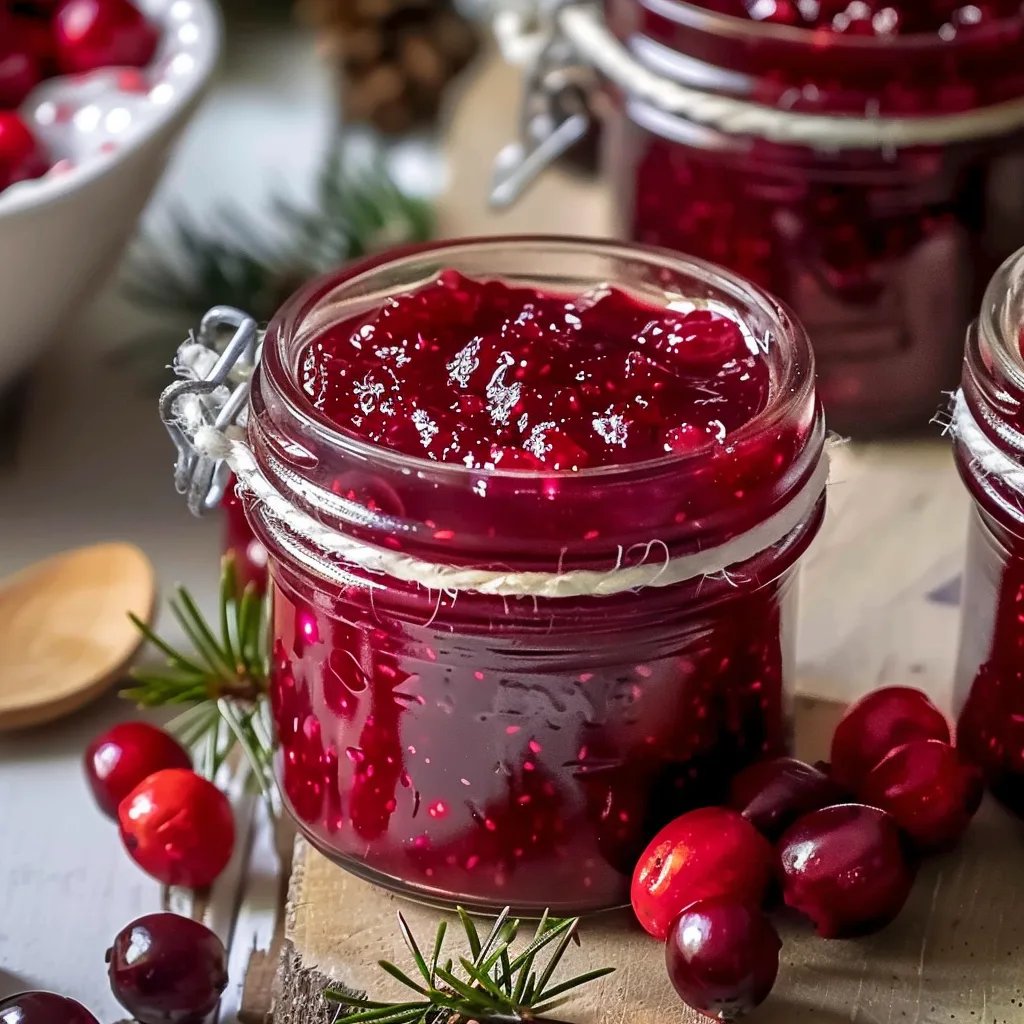 Sweet Christmas Cranberry Jam