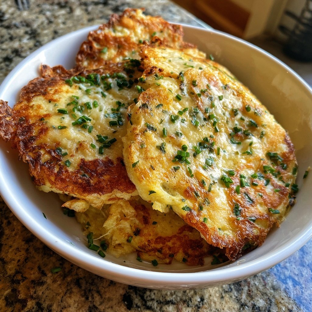 Cheese And Chives Pancakes