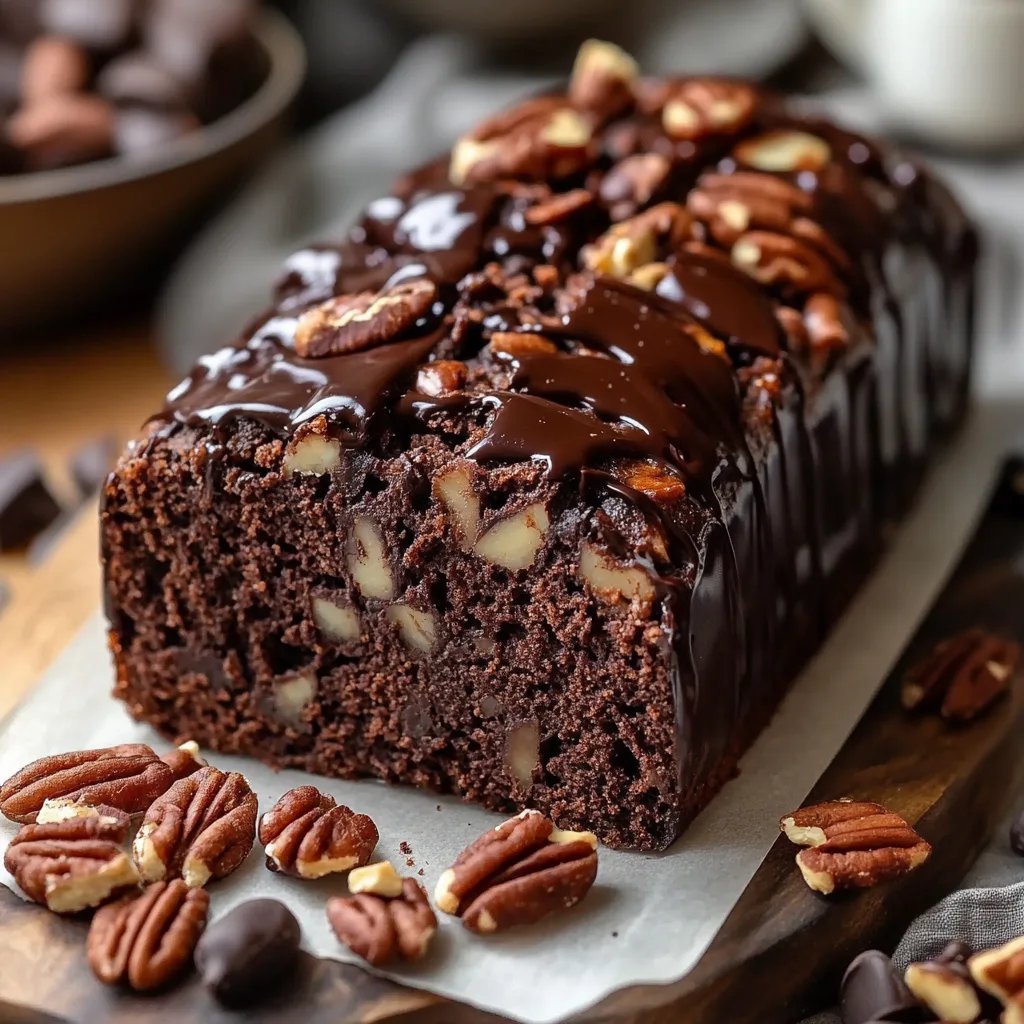 Luscious Chocolate Pecan Loaf