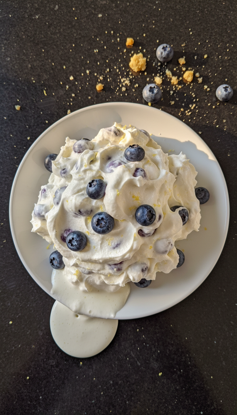 Blueberry Lemon Chantilly Cream