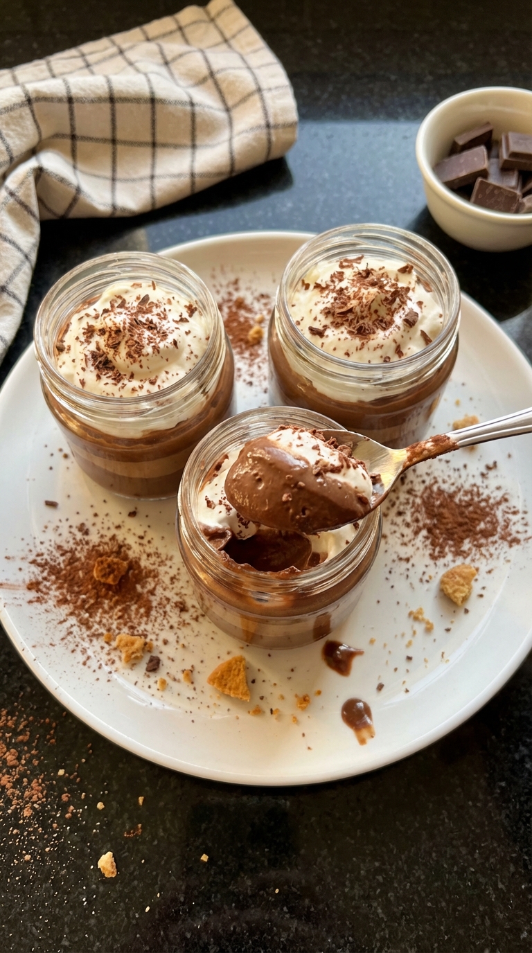 Silky Chocolate Pudding Cups