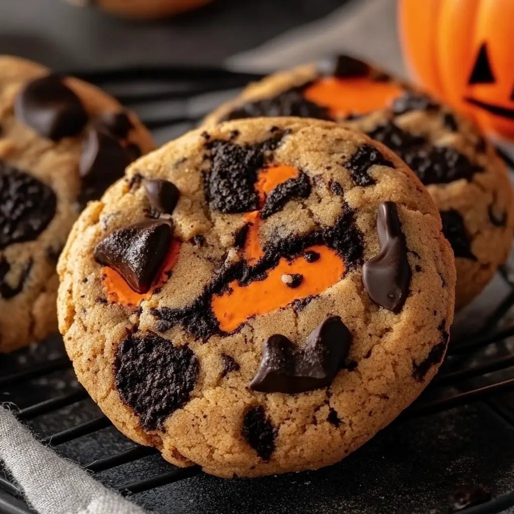 Delicious Halloween Oreo Chocolate Chip Cookies