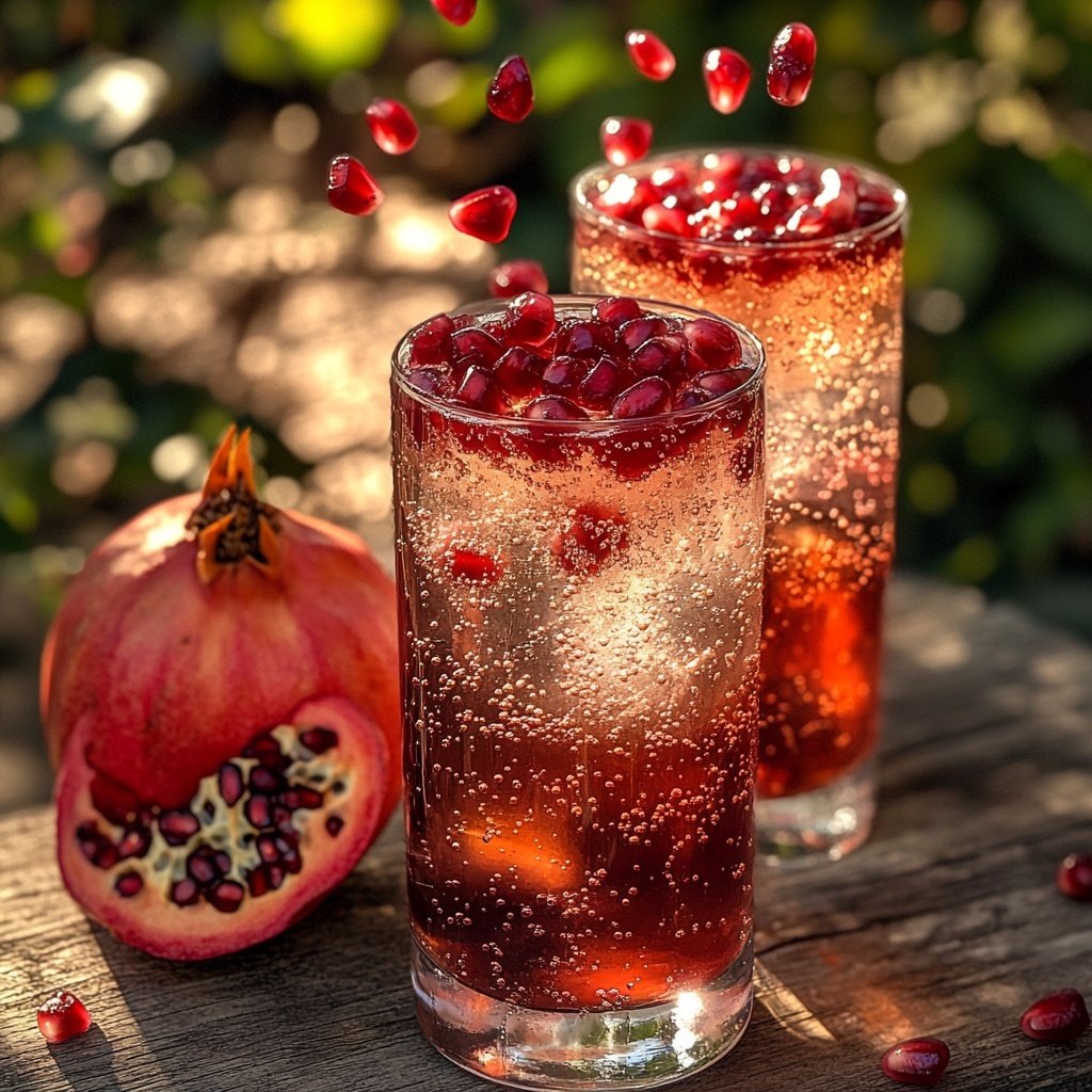 Pomegranate Gin Fizz