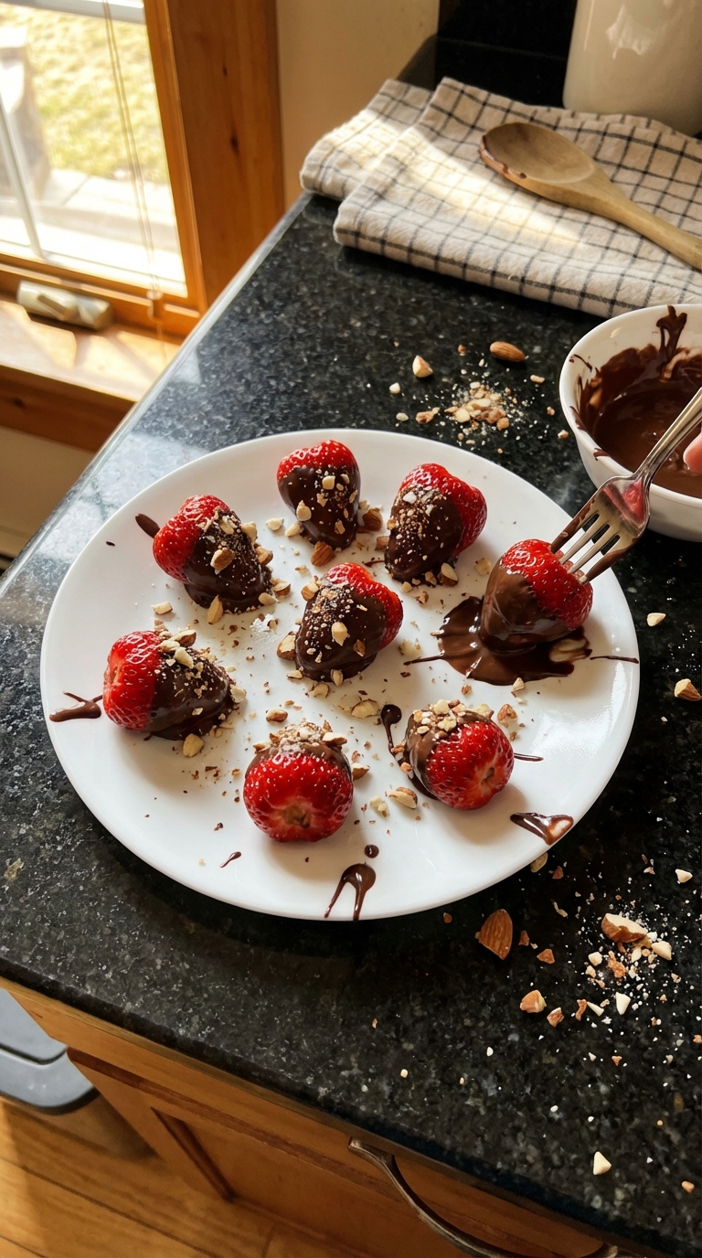 Strawberry Chocolate Almond Clusters