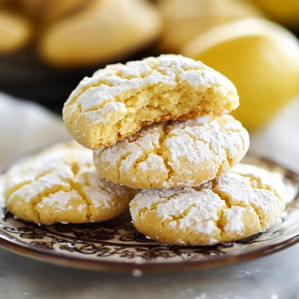 Lemon Crinkle Cookies