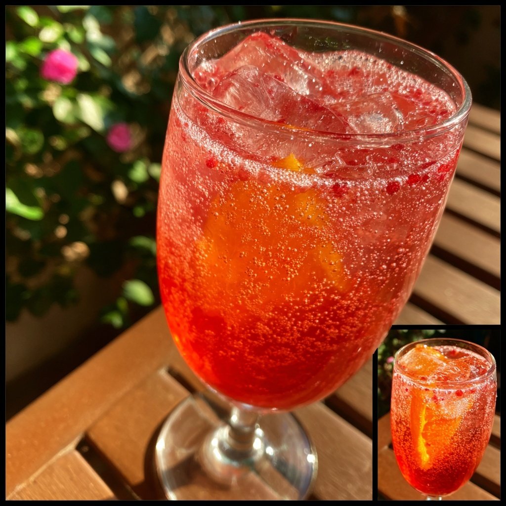 Spiced Cranberry Orange Fizz