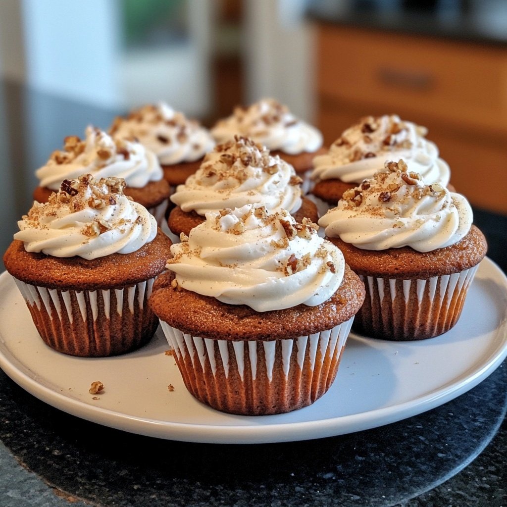 Zucchini Carrot Spice Cupcakes