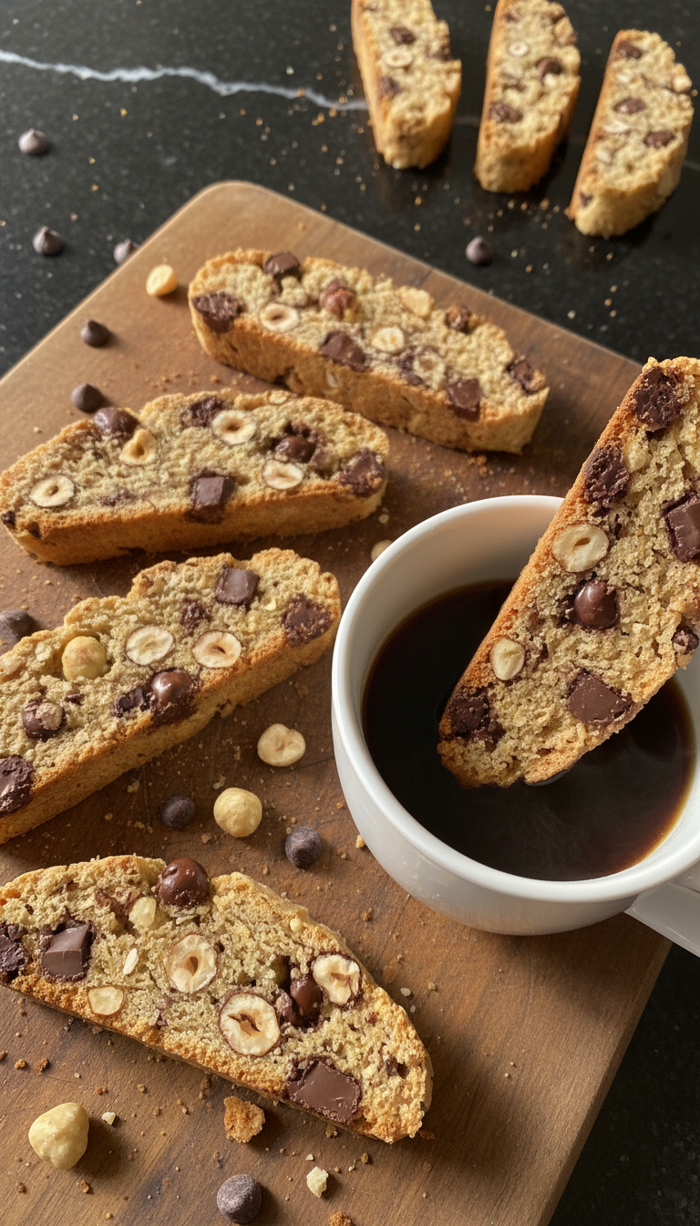 Nutty Chocolate Biscotti