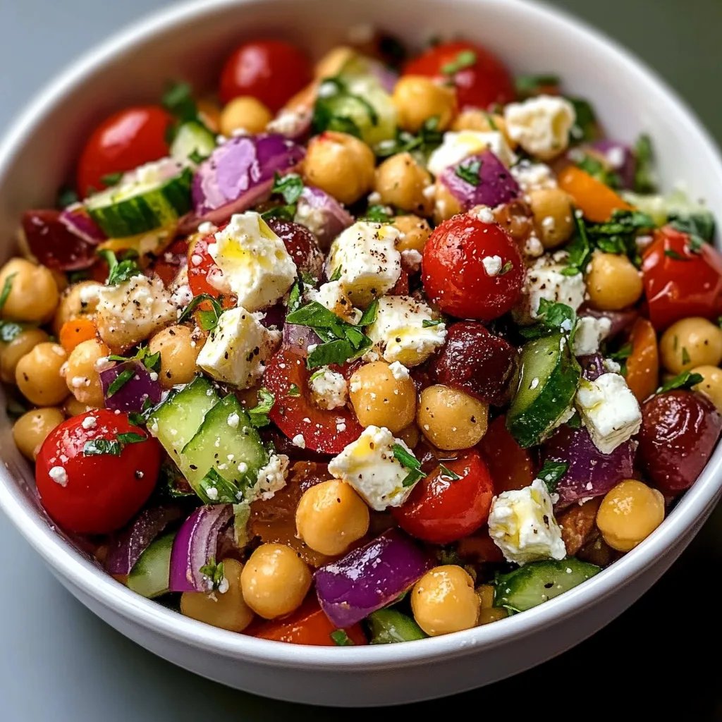Mediterranean Chickpea Feta Salad: An Incredible Ultimate Recipe