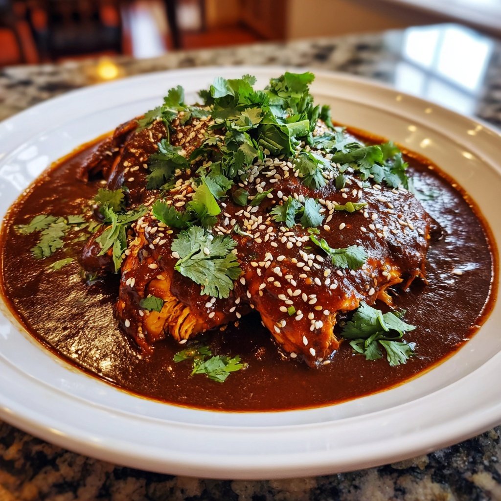 Mole Poblano Chicken Plate