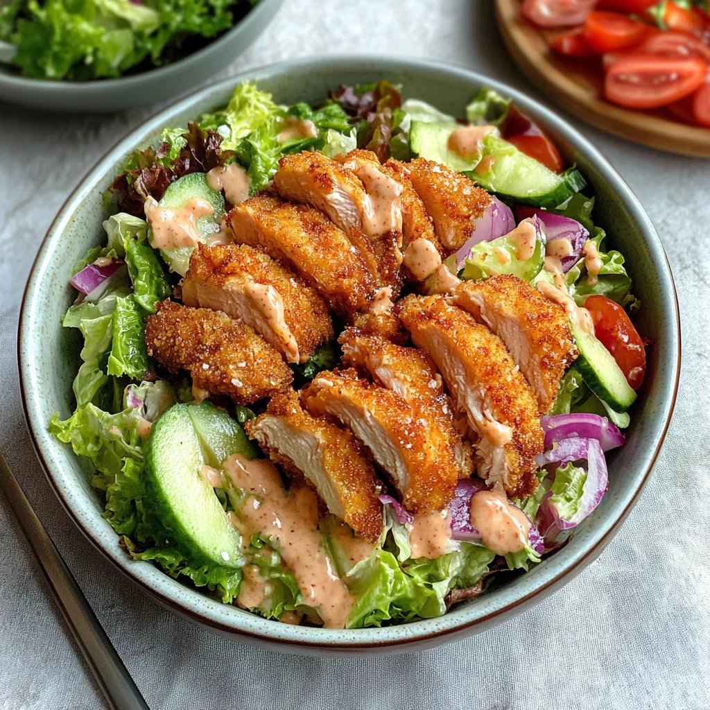Air Fried Chicken Tender Salad with Honey Mustard: An Incredible Ultimate Recipe