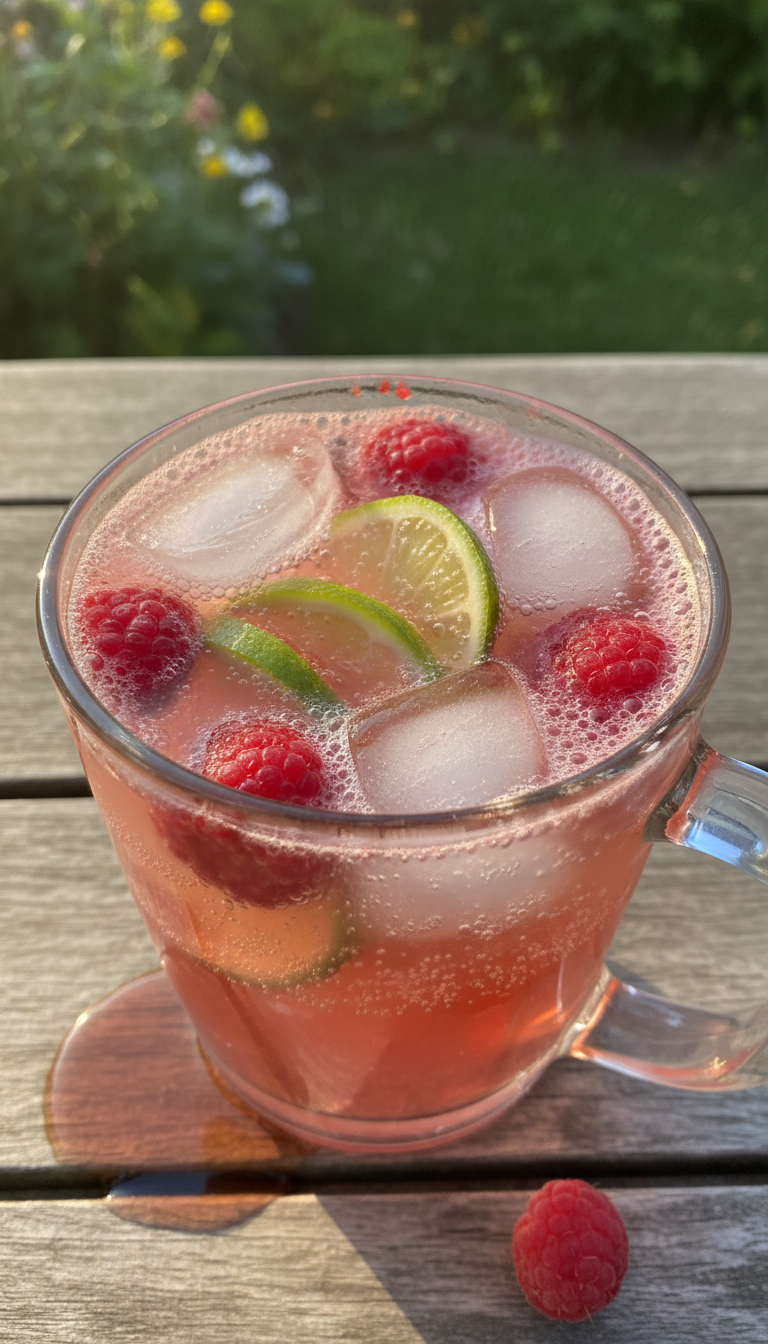 Raspberry Lime Sparkler