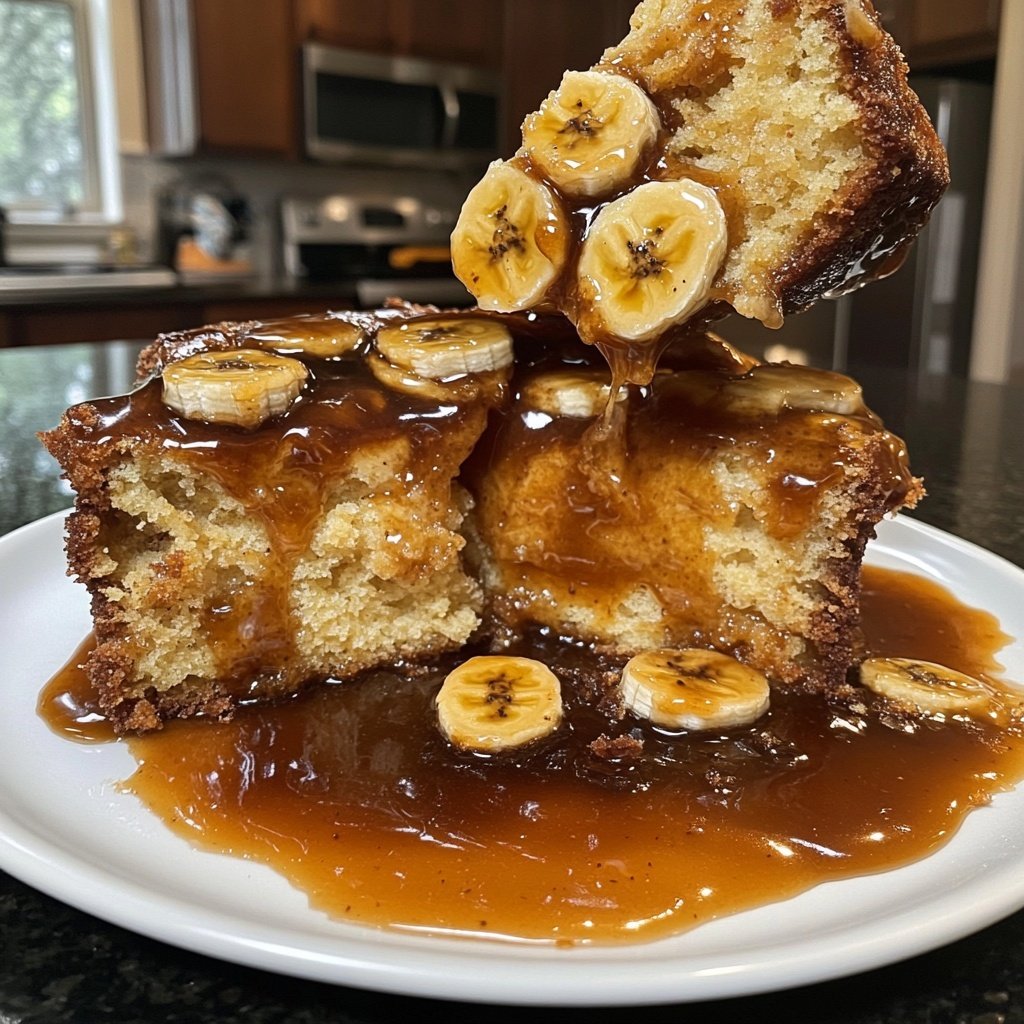 Bananas Foster with Pound Cake