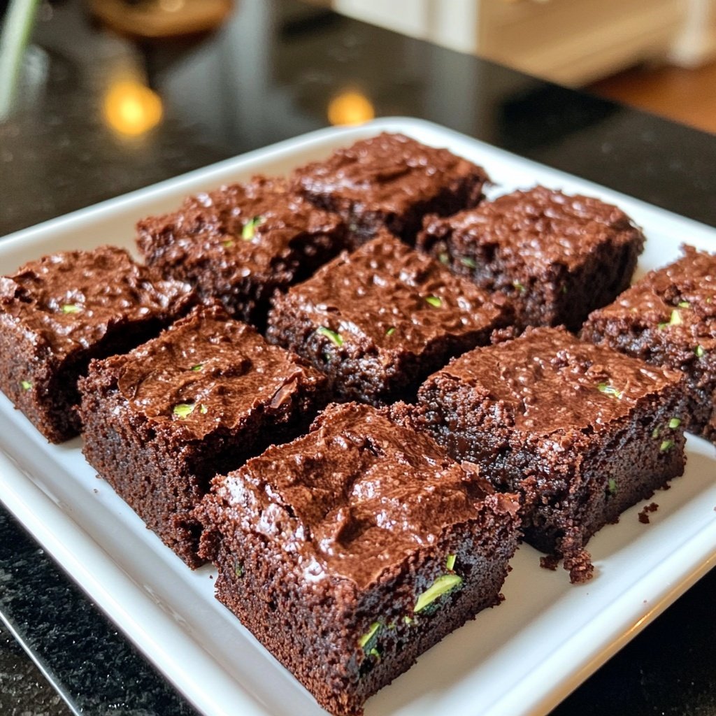 Zucchini Fudgy Brownie Bites