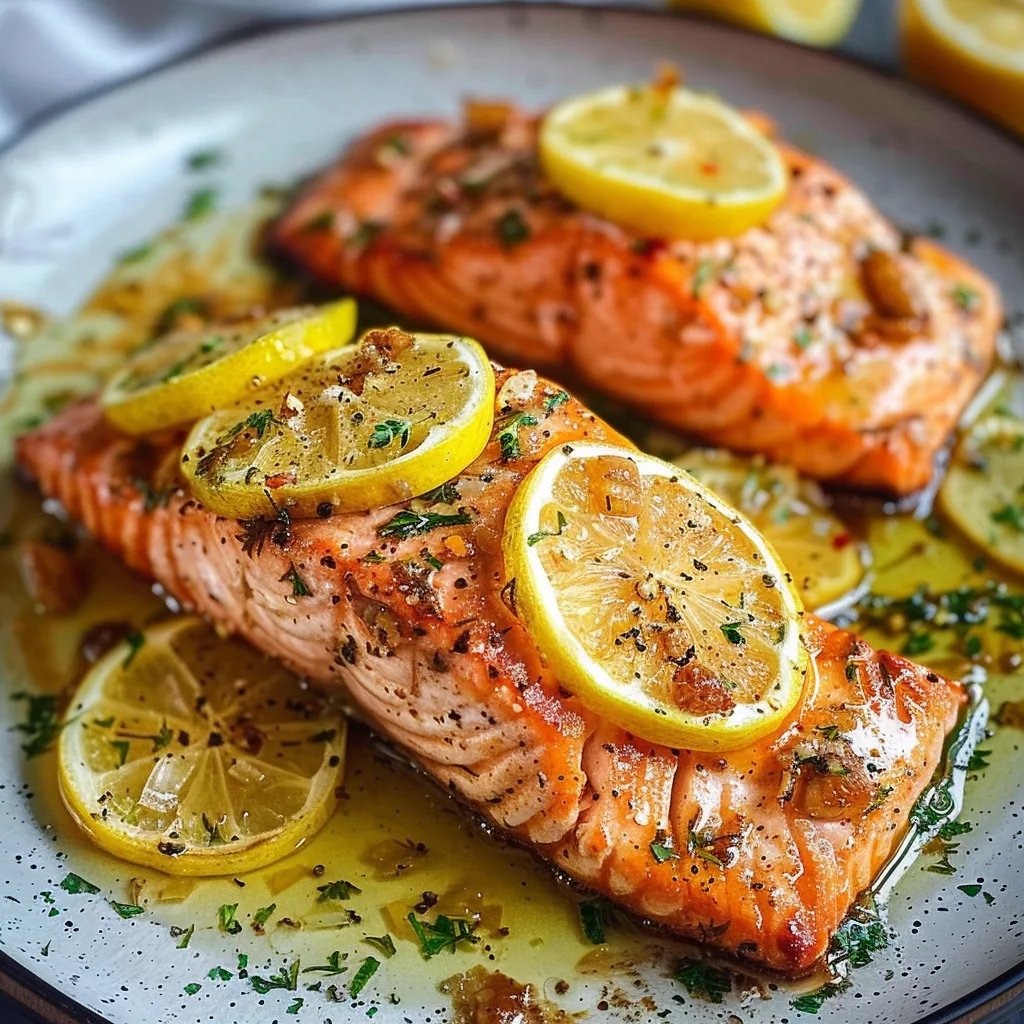 Garlic Butter Lemon Salmon