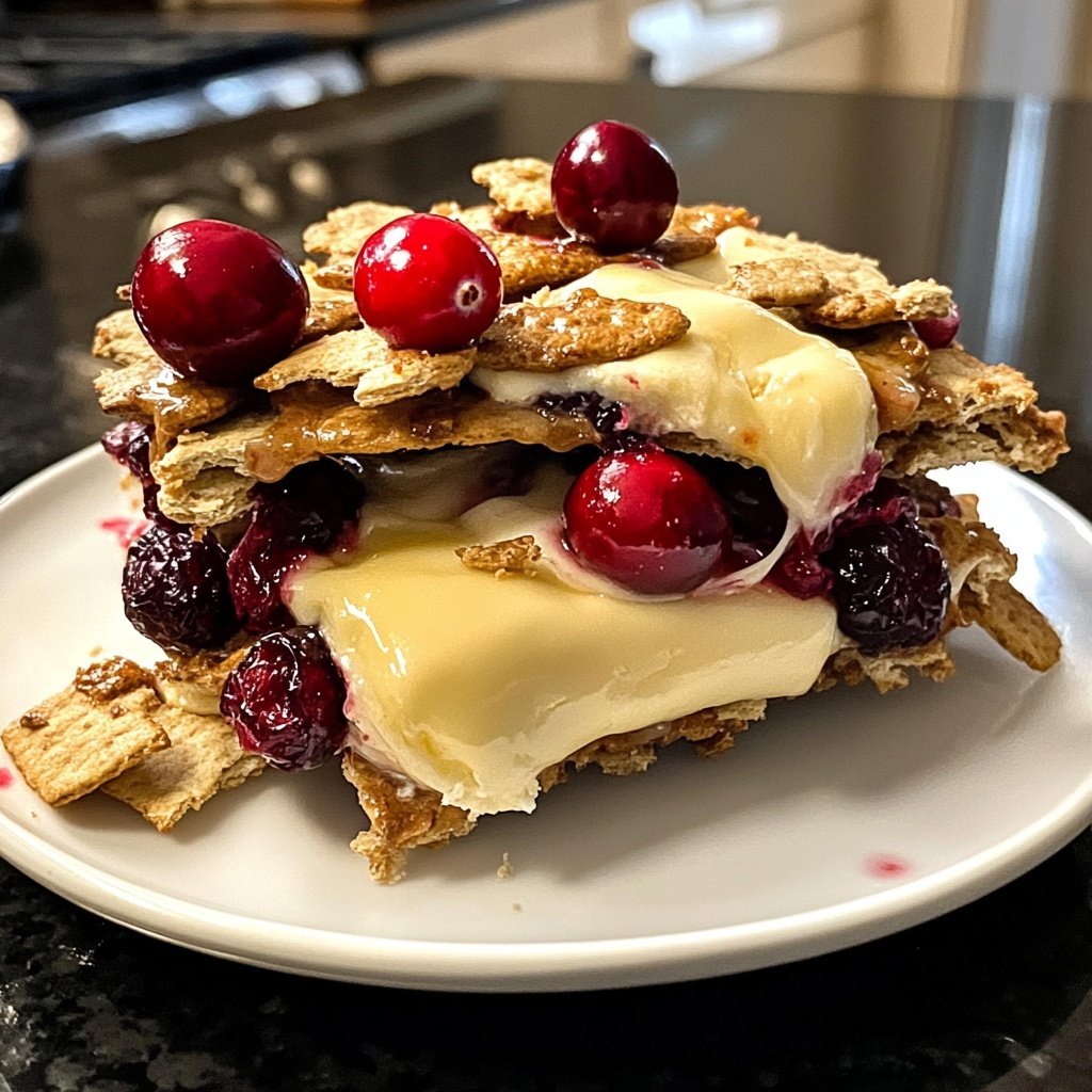 Cranberry Brie S'mores