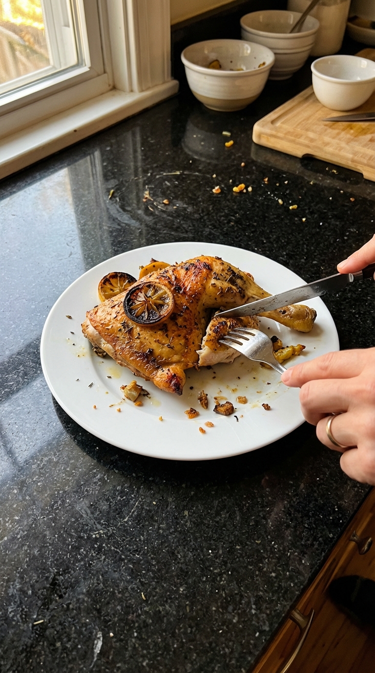 Crispy Oven Roasted Lemon Chicken