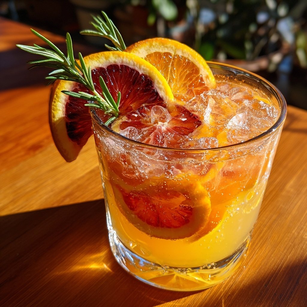 Winter Citrus Sparkler Mocktail