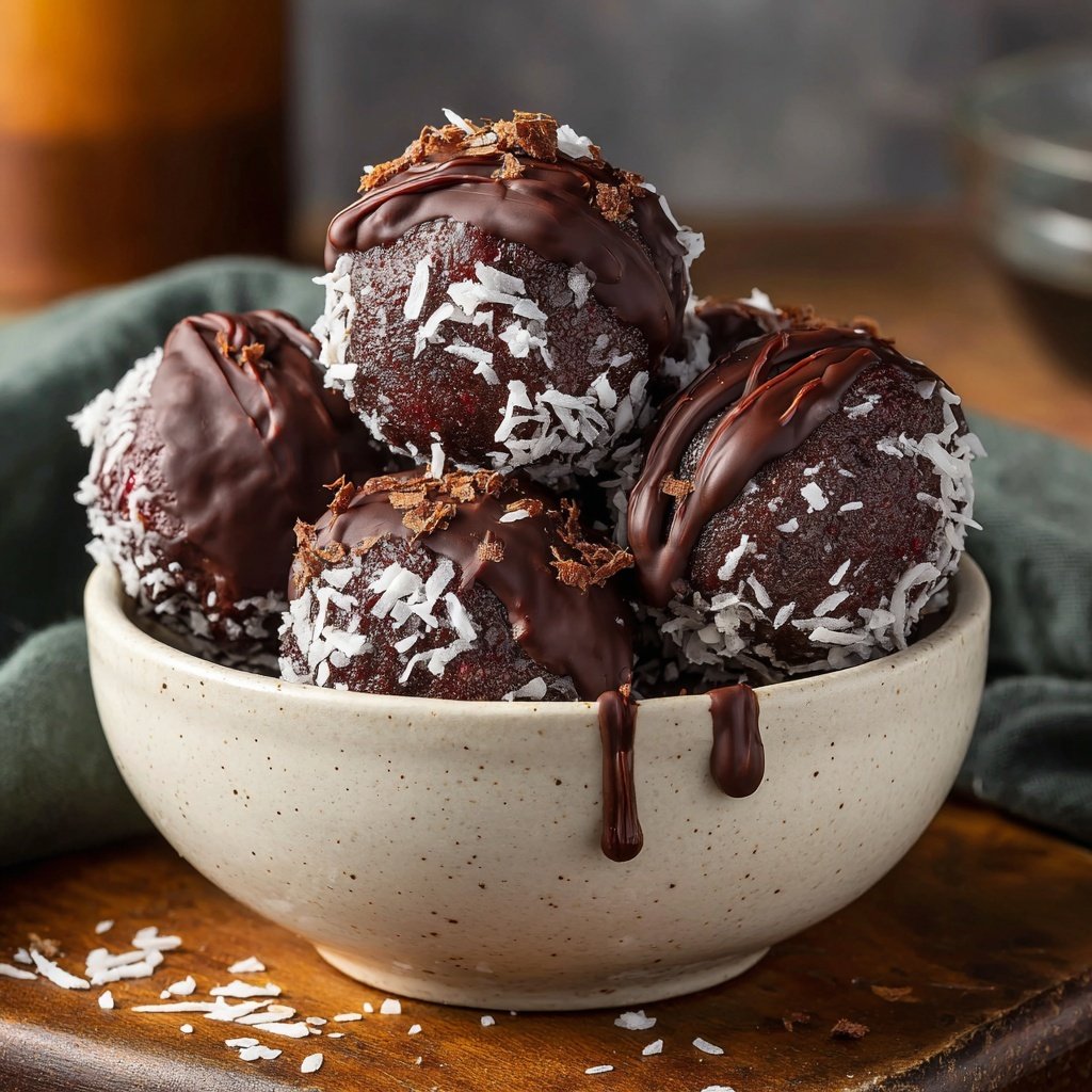 Chocolate-Covered Strawberry Energy Bites