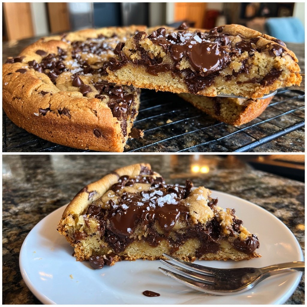 Giant Bakery-Style Chocolate Chip Cookie Cake​