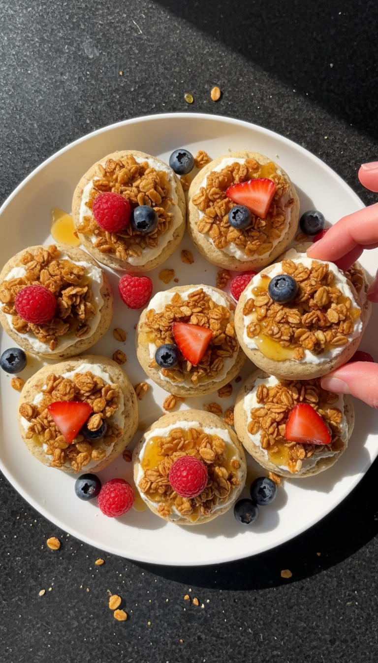 Nutty Greek Yogurt Bagel Bites