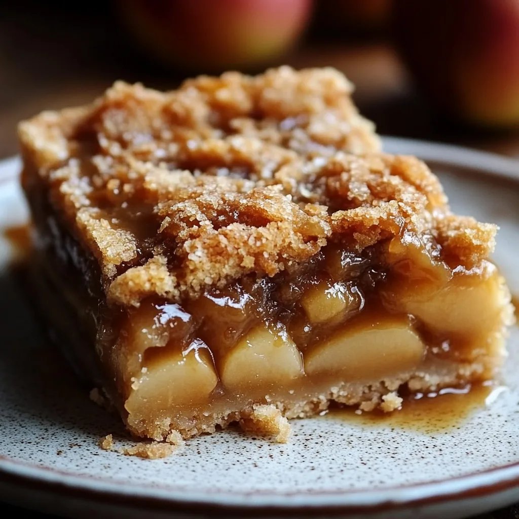 Irresistible Salted Caramel Apple Bars