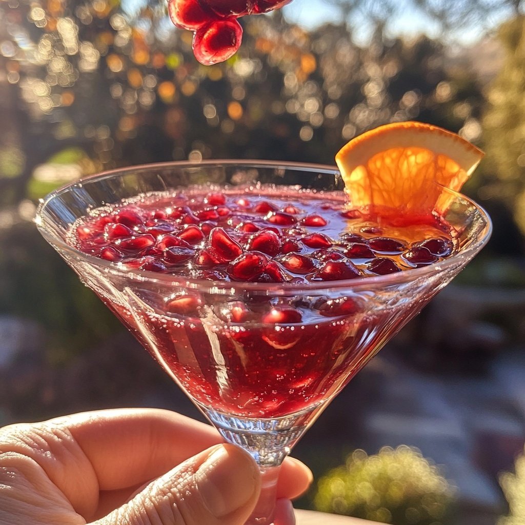 Pomegranate Spice Martini