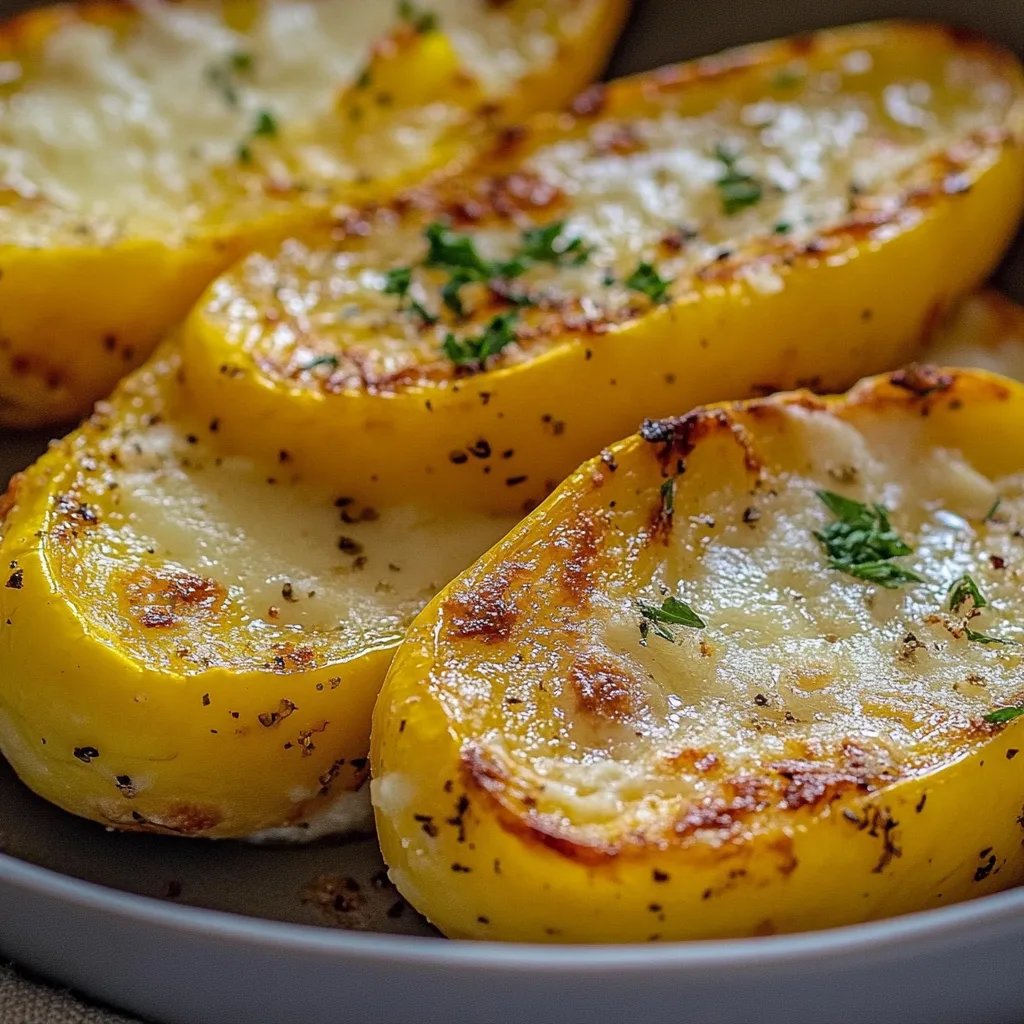 Roasted Yellow Squash With Parmesan