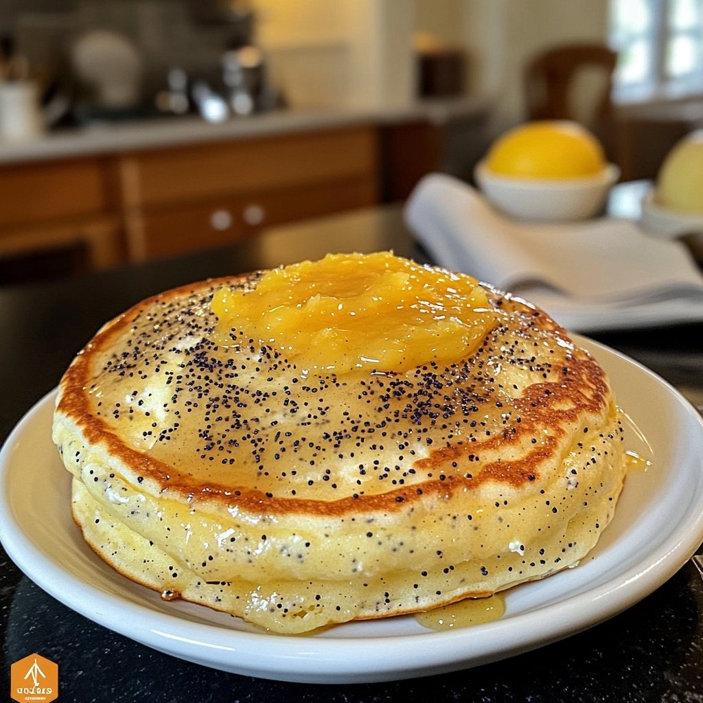 Lemon Poppyseed Ricotta Pancakes